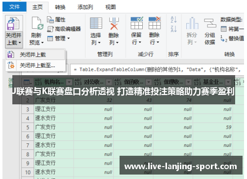 J联赛与K联赛盘口分析透视 打造精准投注策略助力赛季盈利